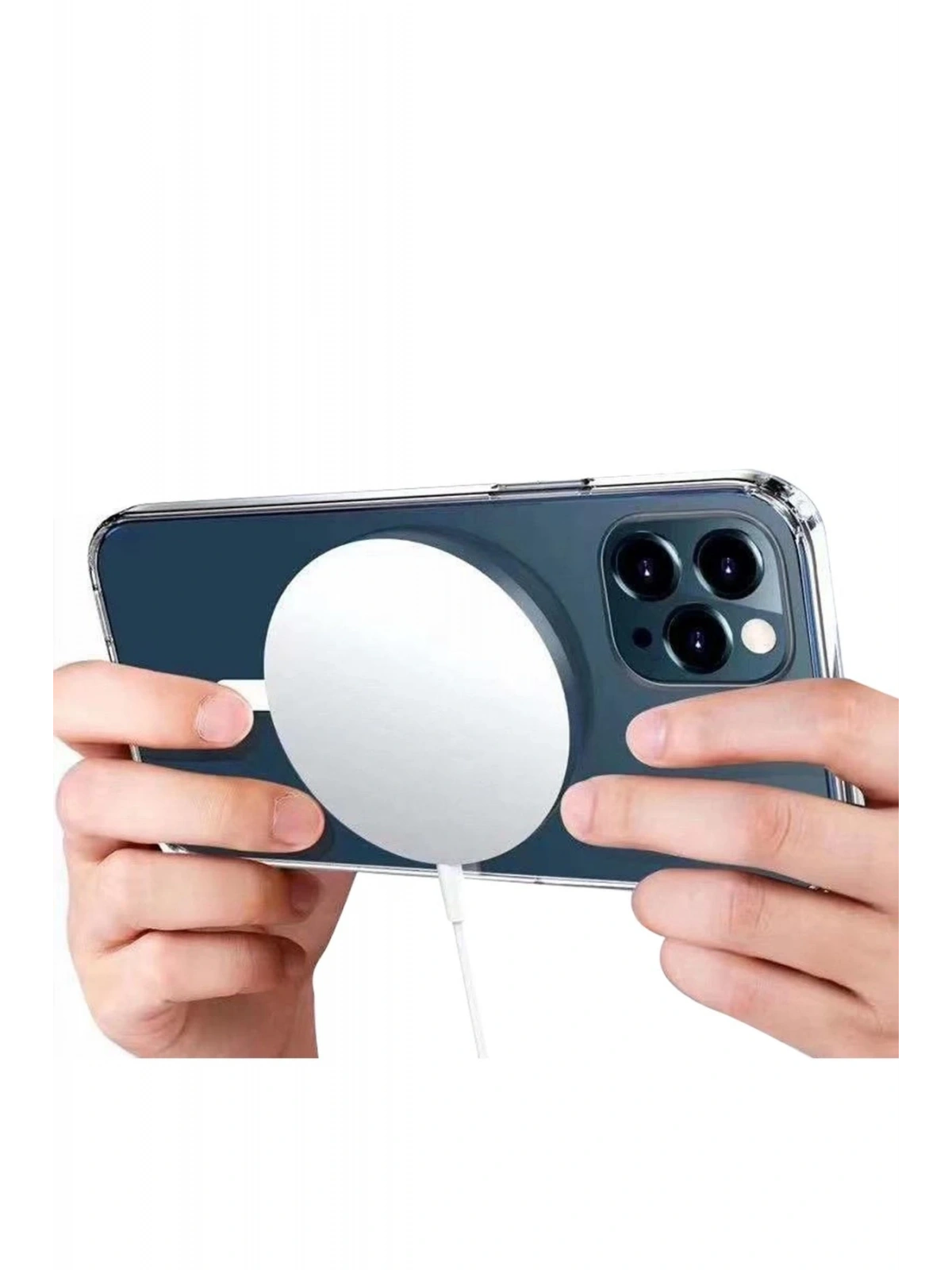 Newface Apple iPhone 16 Plus Kılıf Pc Real Magsafe Kapak - Şeffaf