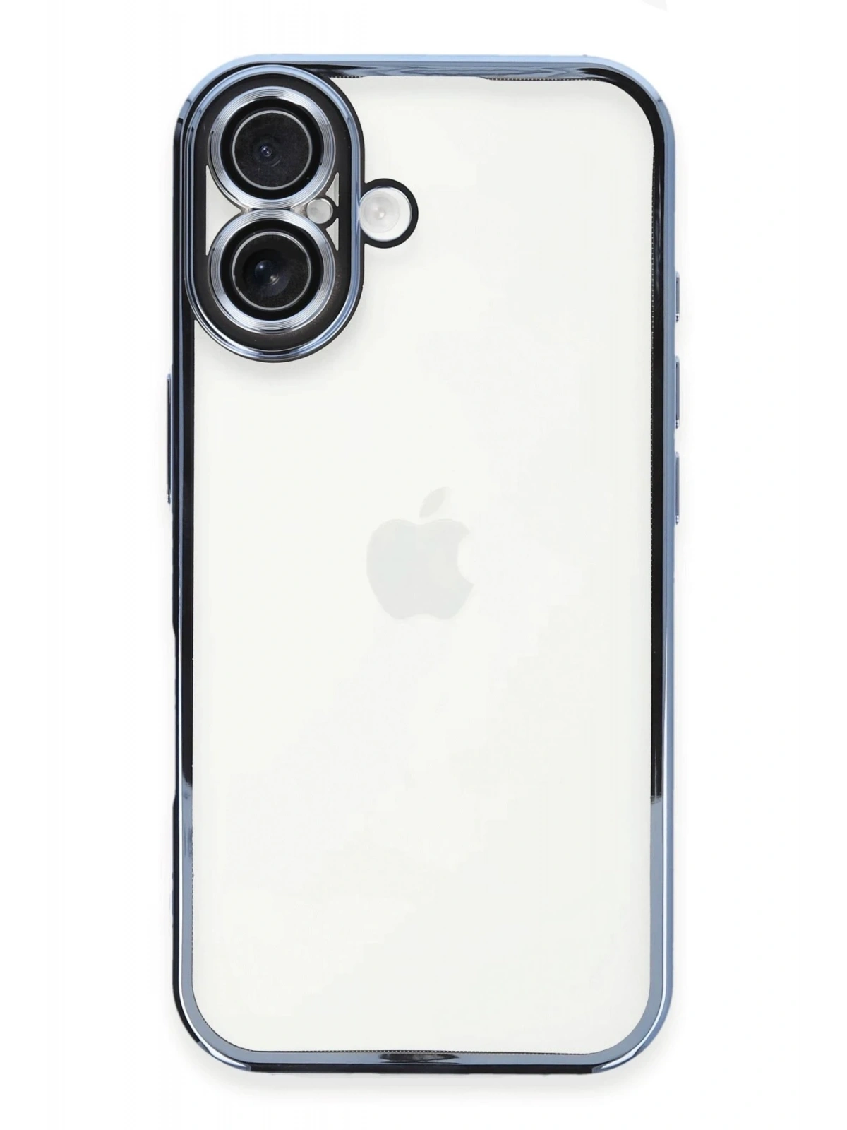 Newface Apple iPhone 16 Plus Kılıf Razer Lensli Silikon - Açık Mavi