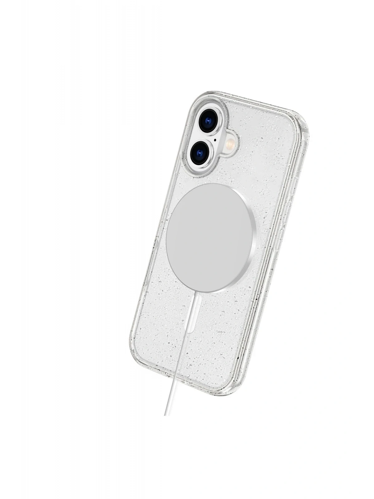 Newface Apple iPhone 16 Plus Kılıf Star Magsafe Kapak - Turuncu