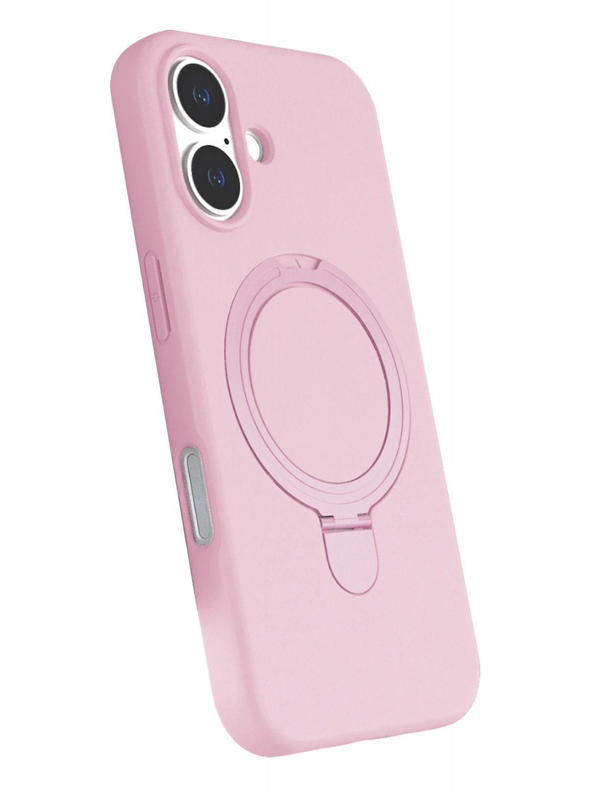 Newface Apple iPhone 16 Plus Regal Magsafe Standlı Kapak - Açık Pembe