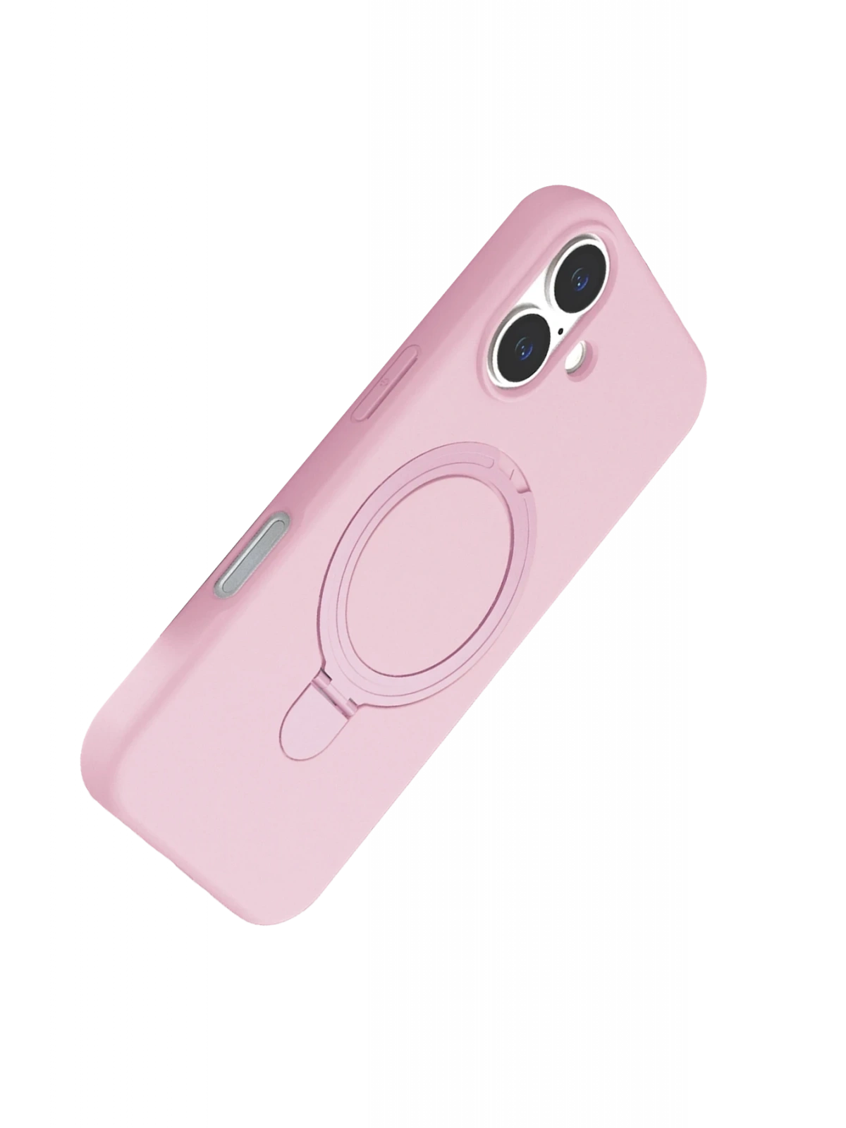 Newface Apple iPhone 16 Plus Regal Magsafe Standlı Kapak - Açık Pembe