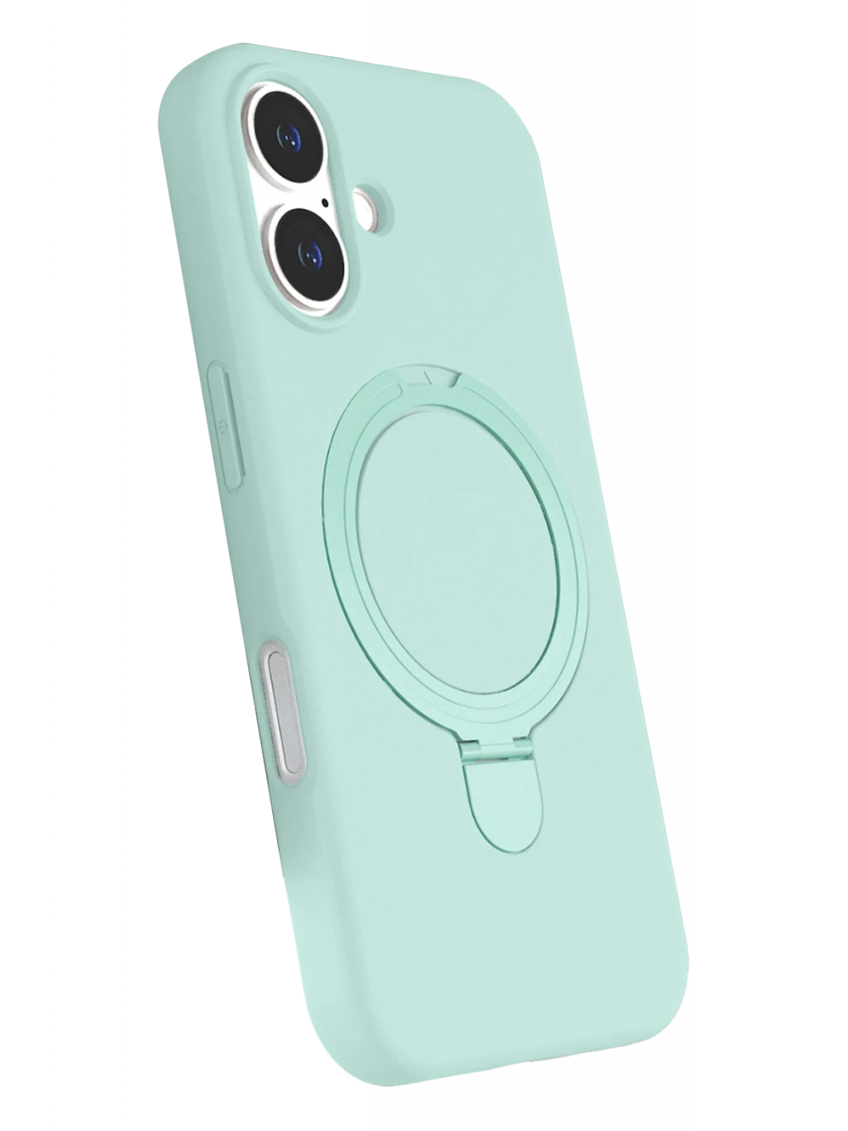 Newface Apple iPhone 16 Plus Regal Magsafe Standlı Kapak - Su Yeşili