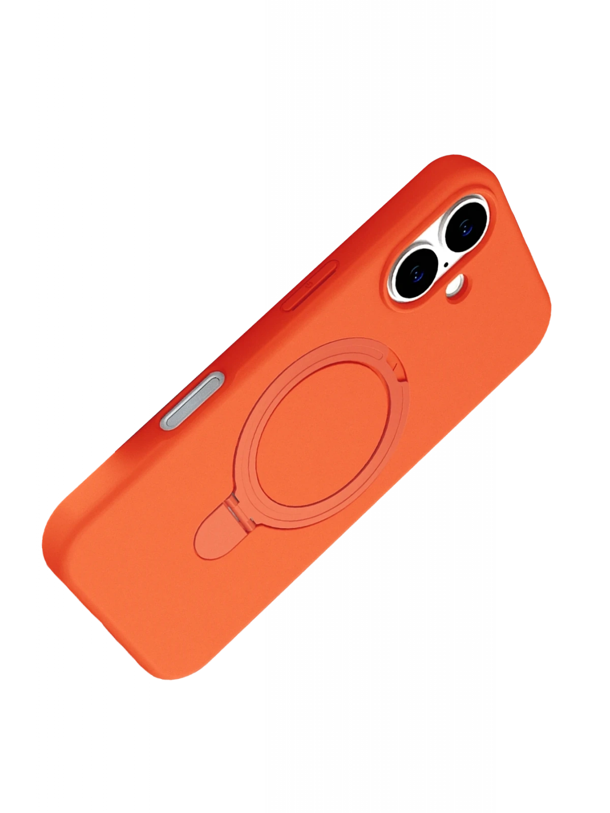 Newface Apple iPhone 16 Plus Regal Magsafe Standlı Kapak - Turuncu