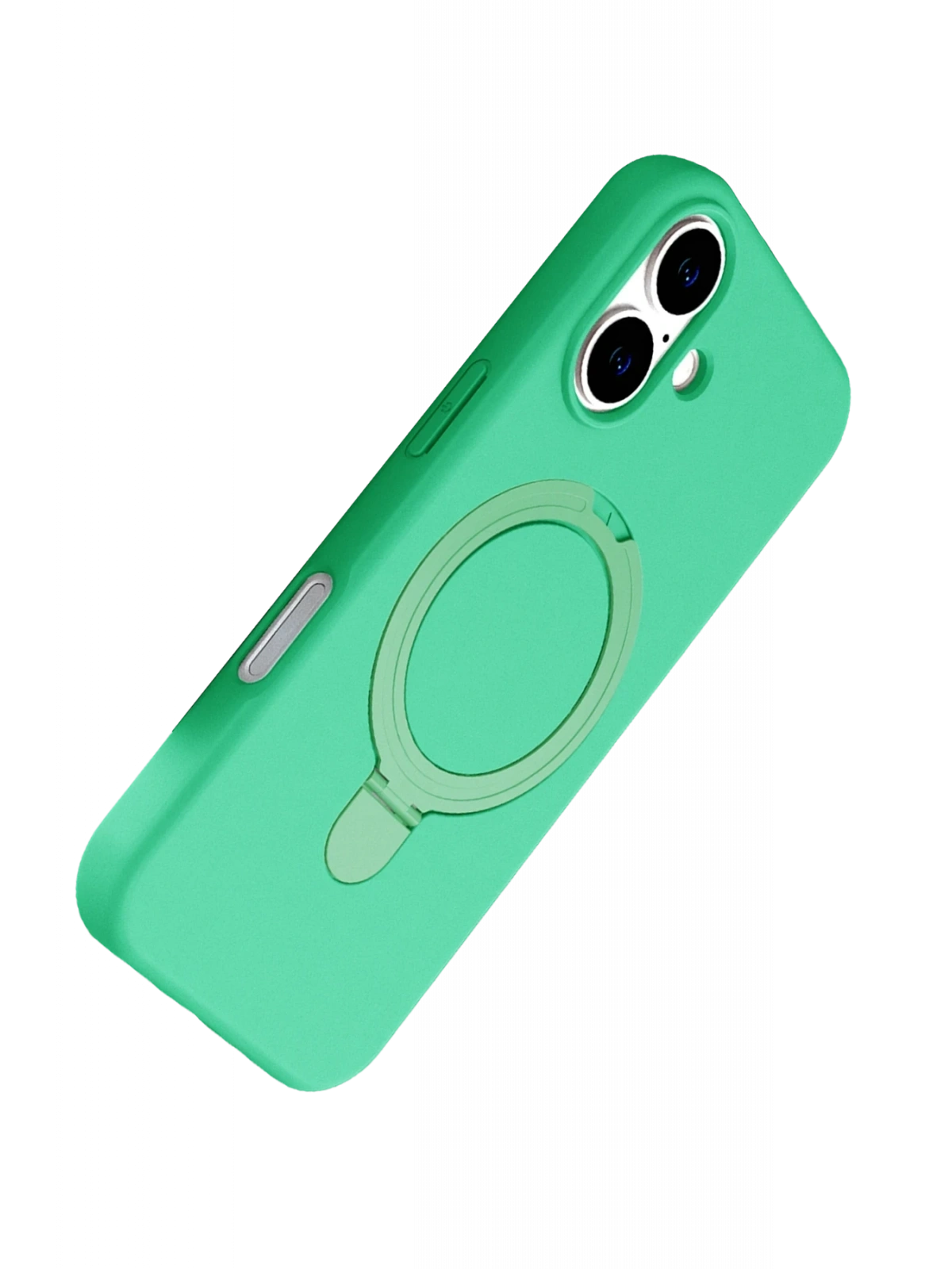 Newface Apple iPhone 16 Plus Regal Magsafe Standlı Kapak - Yeşil