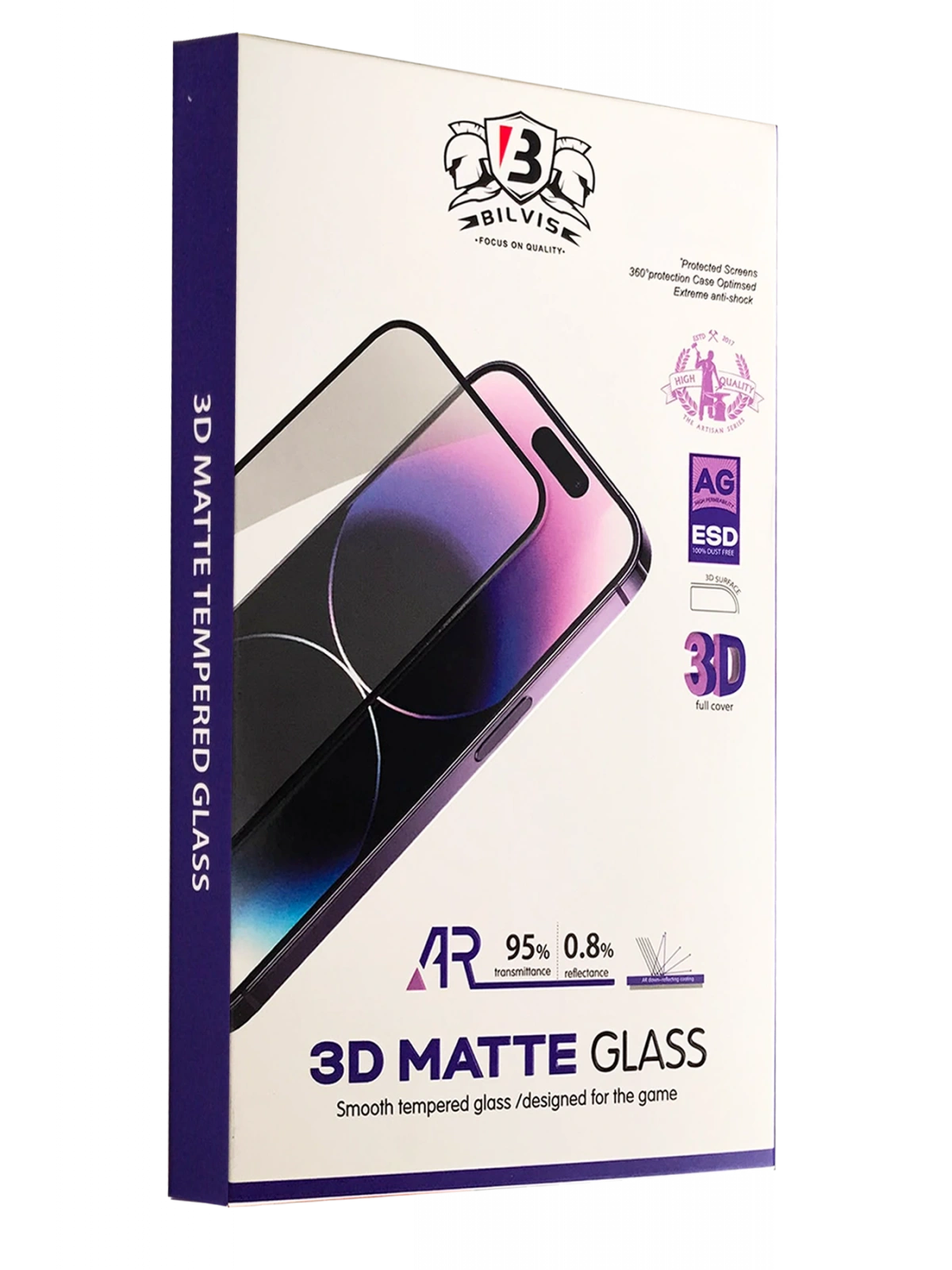 Newface Apple iPhone 16 Pro Bilvis 3D Mat Cam Ekran Koruyucu