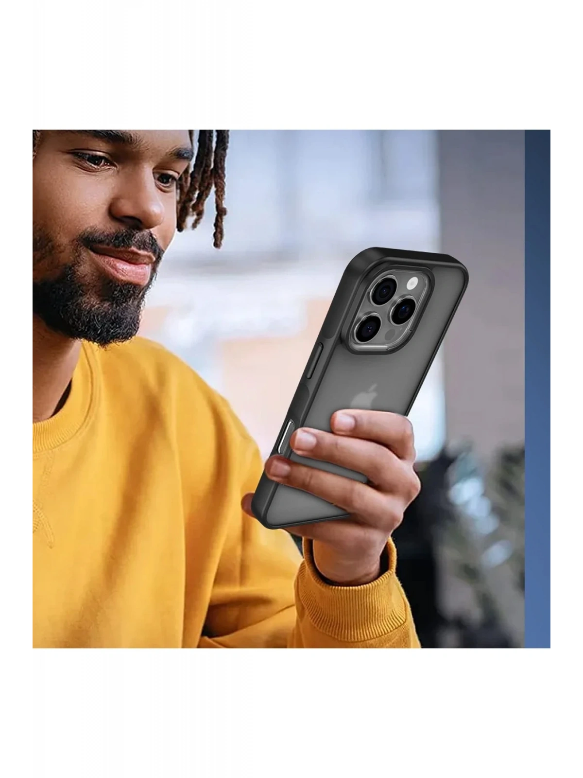 Newface Apple iPhone 16 Pro Kılıf Elegant Kapak - Pudra