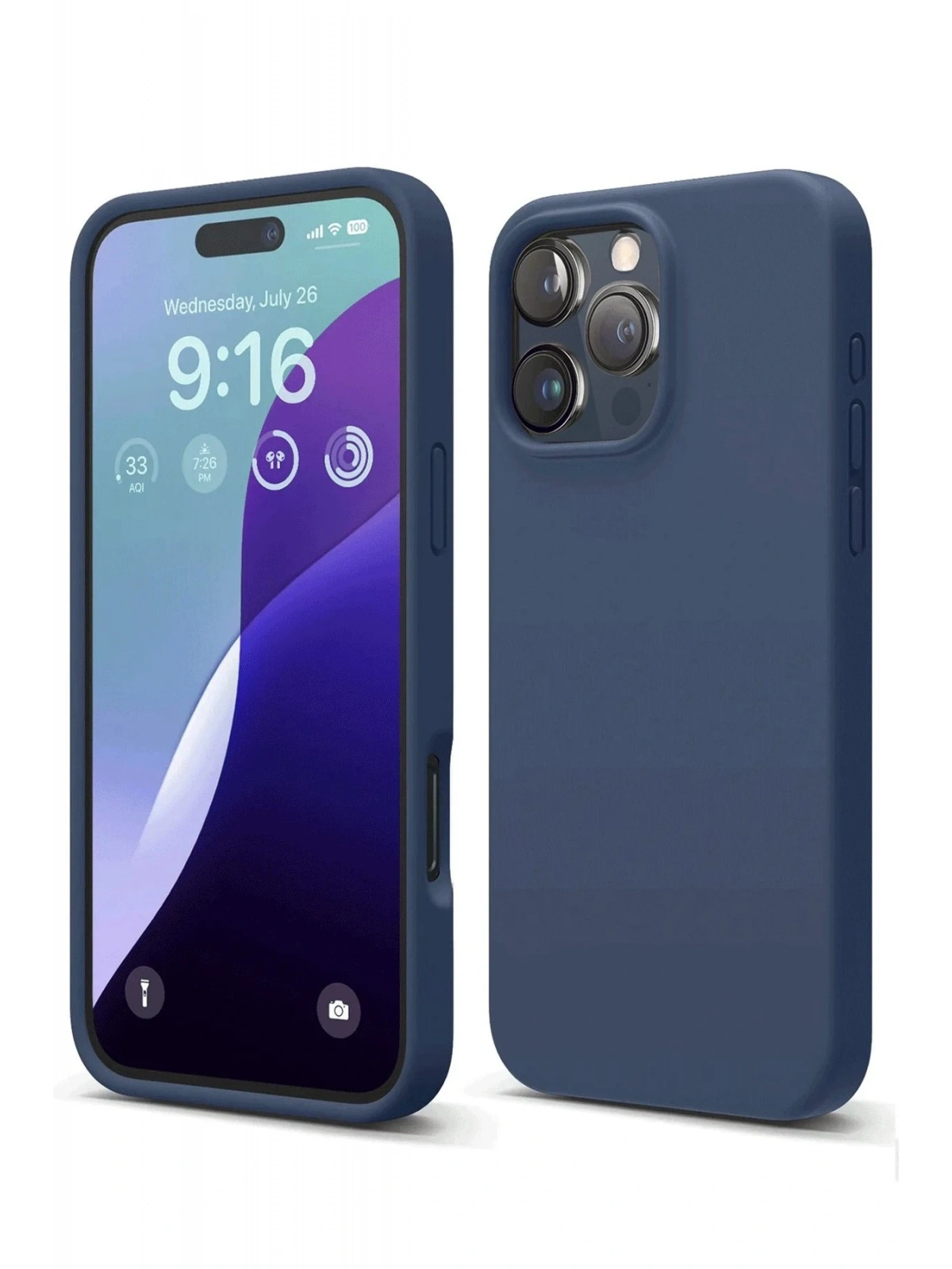 Newface Apple iPhone 16 Pro Kılıf First Silikon - Lacivert