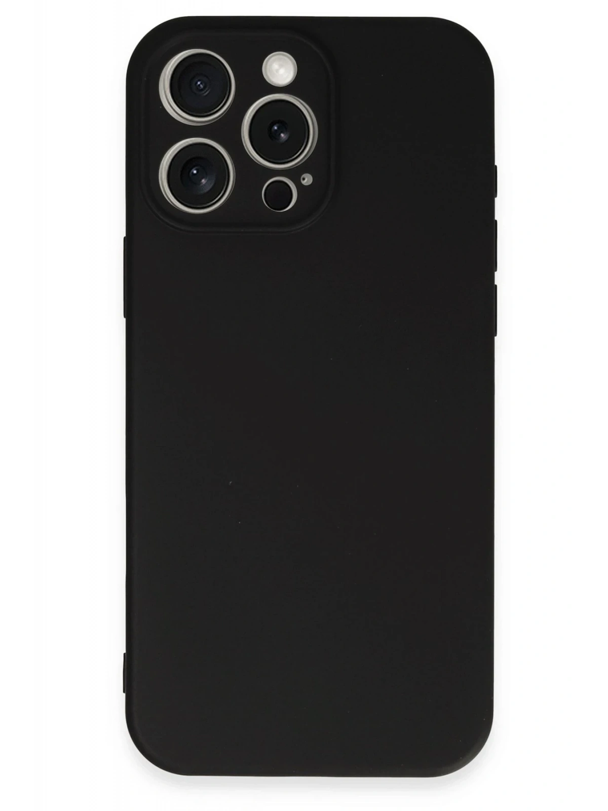 Newface Apple iPhone 16 Pro Kılıf First Silikon - Siyah