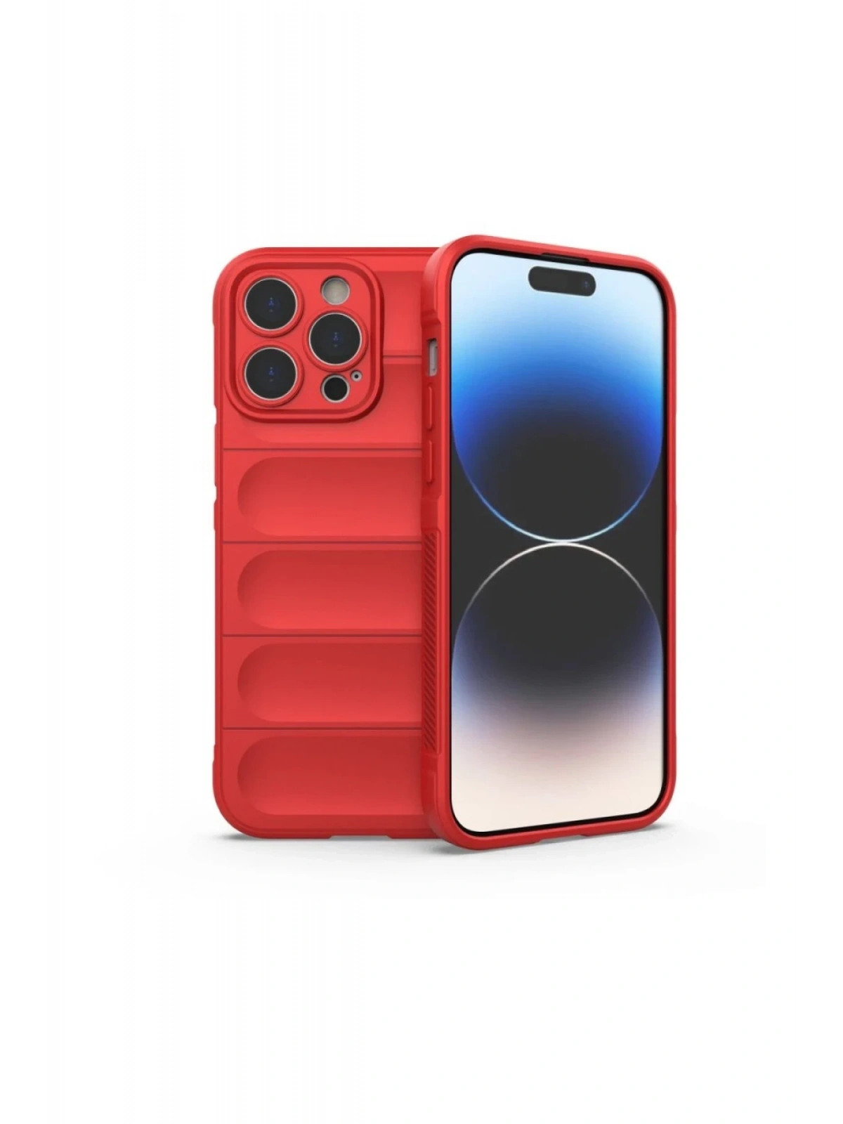 Newface Apple iPhone 16 Pro Kılıf Optimum Silikon - Kırmızı