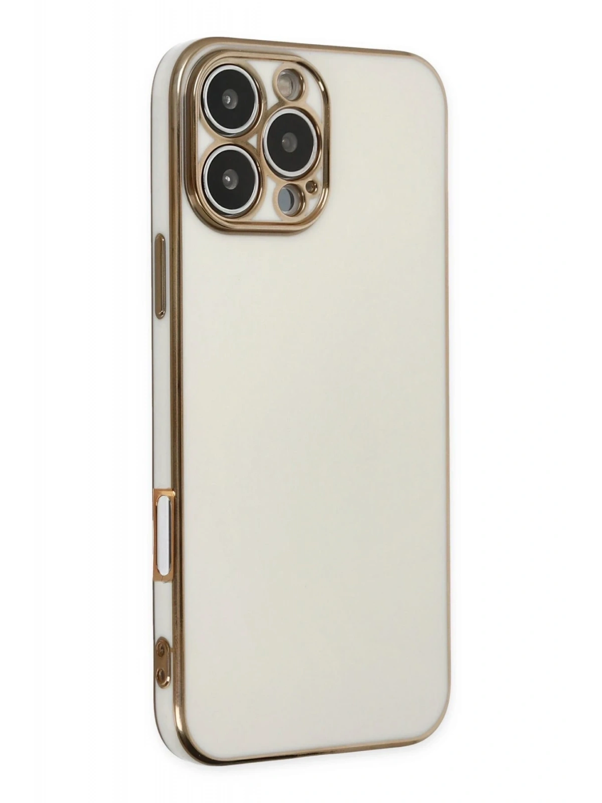 Newface Apple iPhone 16 Pro Kılıf Volet Silikon - Beyaz