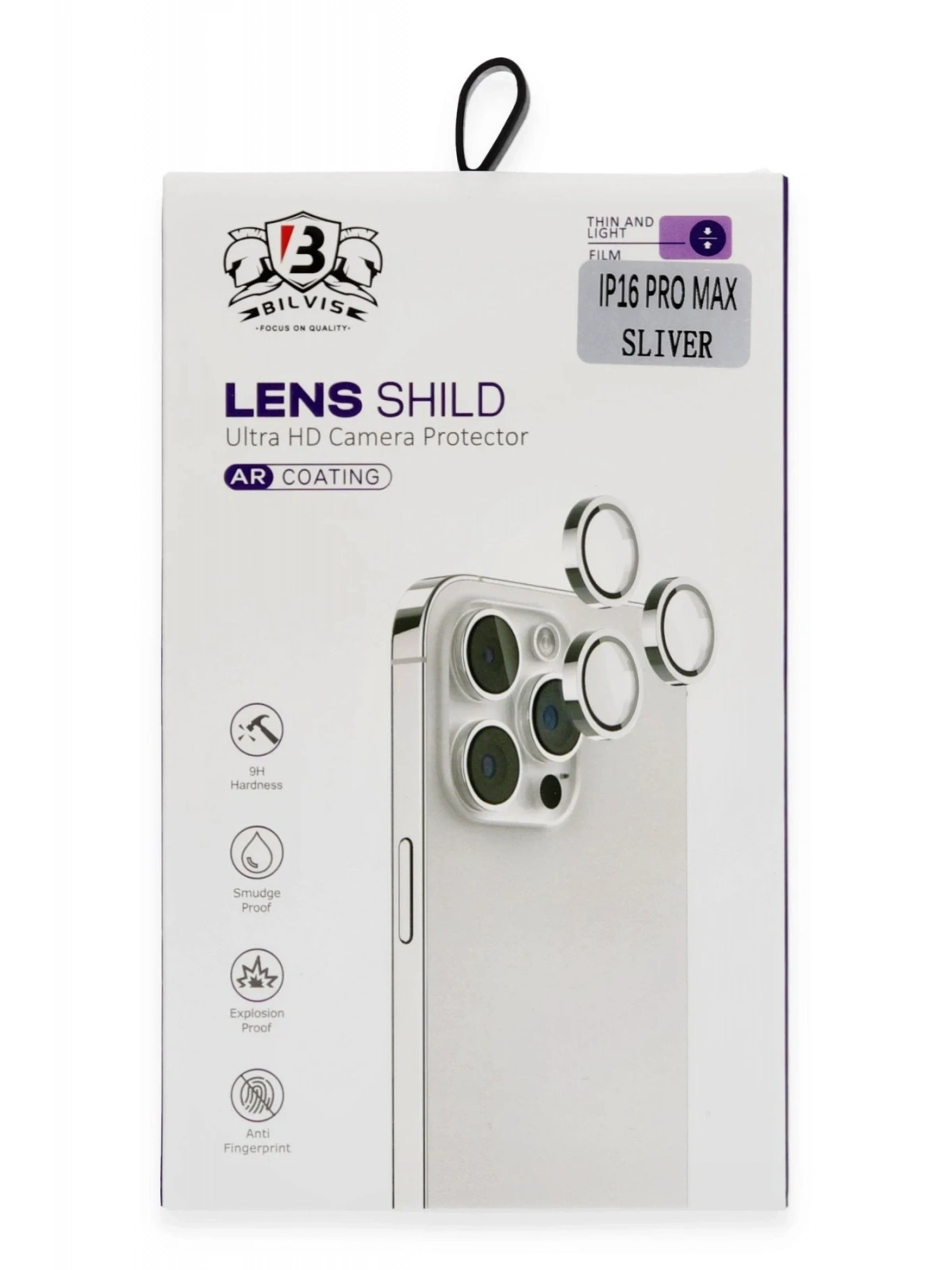 Newface Apple iPhone 16 Pro Max Bilvis Titan Kamera Lens - Titan Gri