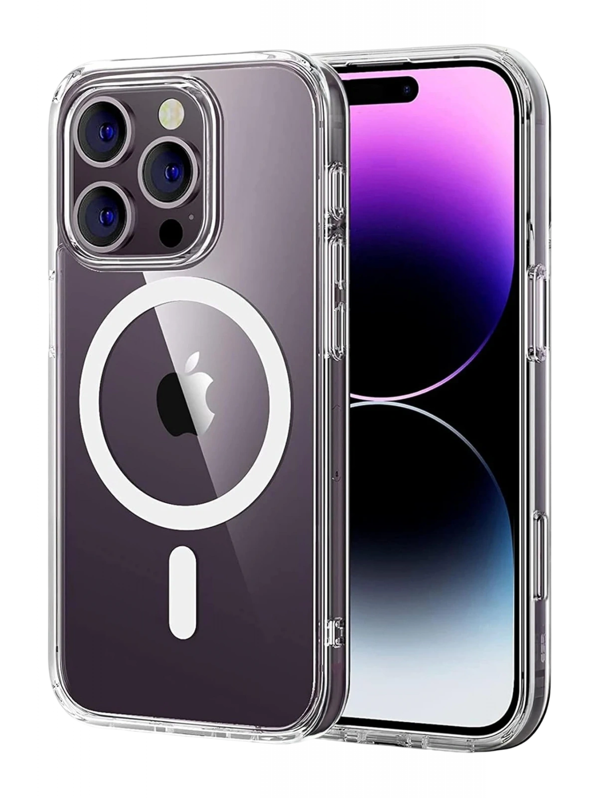 Newface Apple iPhone 16 Pro Max Combo Sert Şeffaf Magsafe Kapak - Şeffaf