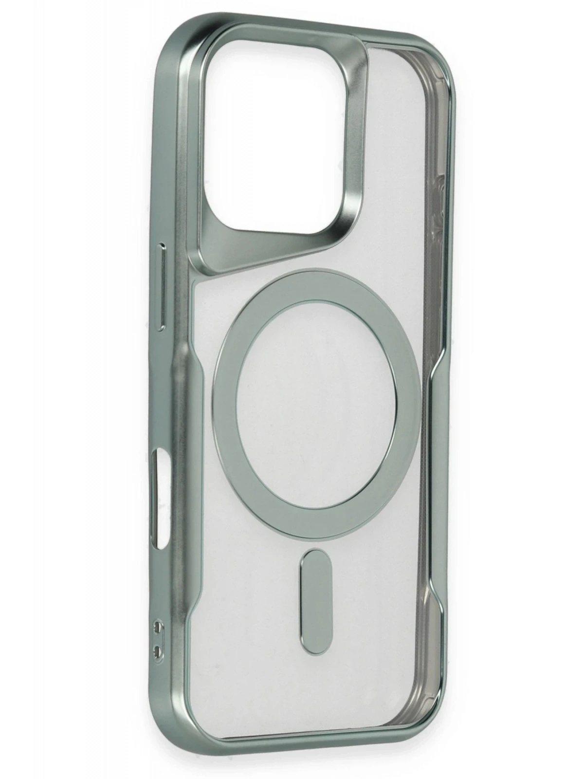 Newface Apple iPhone 16 Pro Max Kılıf Boyi Magsafe Silikon Kapak - Siyah