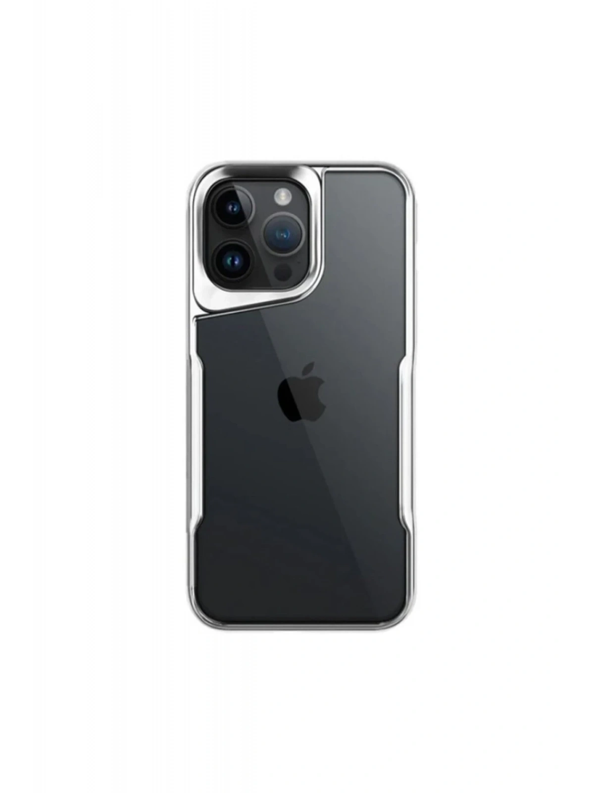 Newface Apple iPhone 16 Pro Max Kılıf Boyi Silikon Kapak - Gümüş