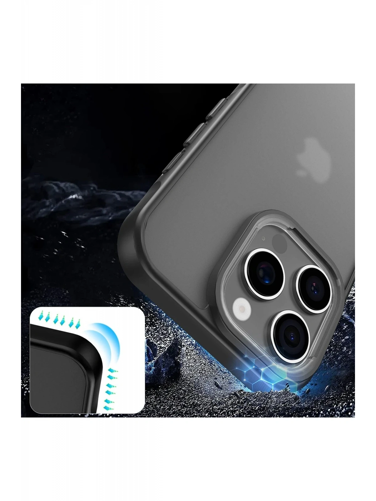 Newface Apple iPhone 16 Pro Max Kılıf Elegant Kapak - Siyah