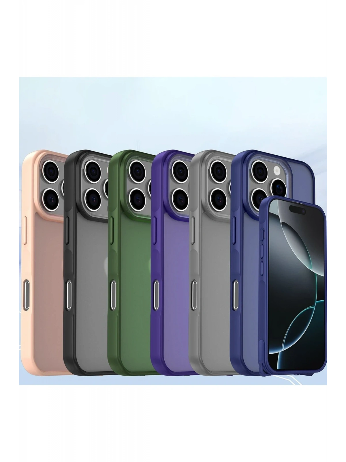 Newface Apple iPhone 16 Pro Max Kılıf Elegant Kapak - Siyah
