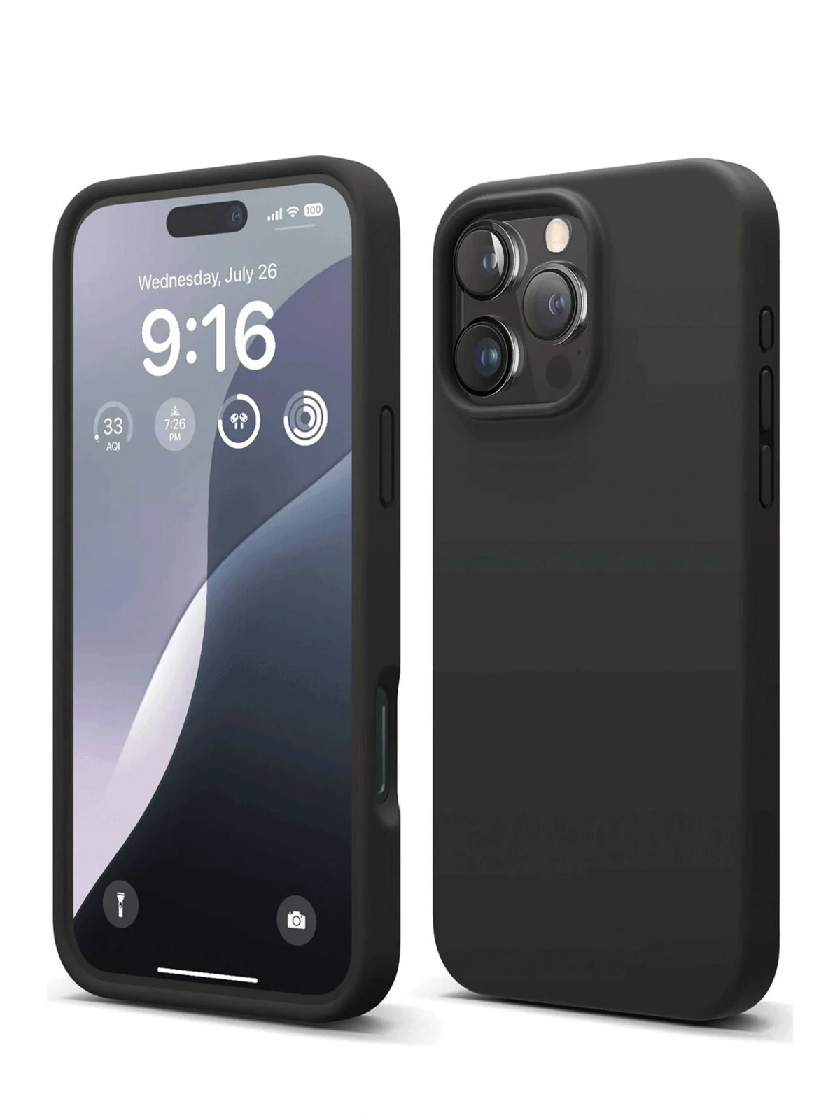 Newface Apple iPhone 16 Pro Max Kılıf First Silikon - Siyah