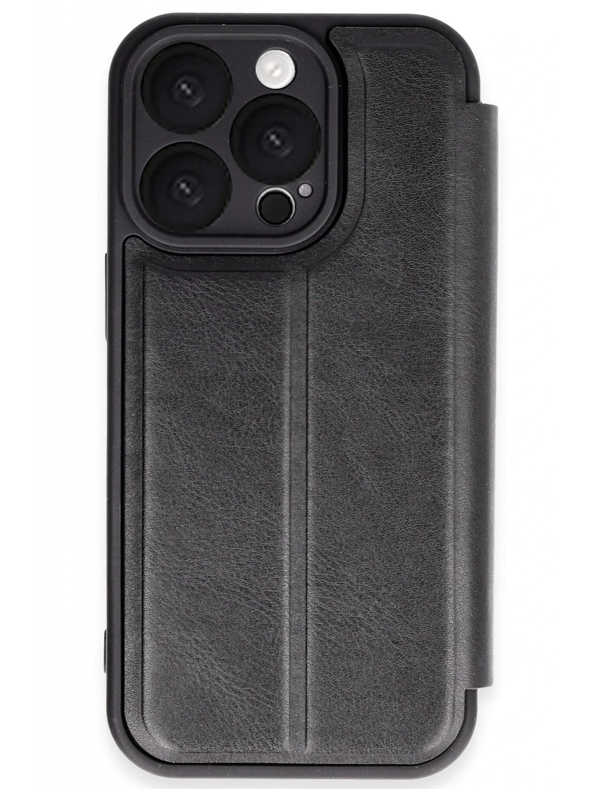 Newface Apple iPhone 16 Pro Max Kılıf Flip Cover - Siyah