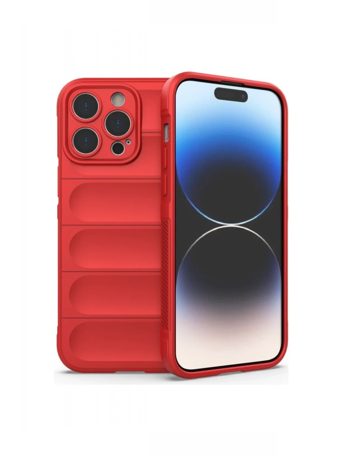 Newface Apple iPhone 16 Pro Max Kılıf Optimum Silikon - Kırmızı
