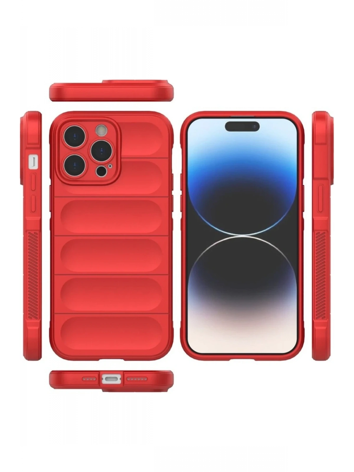 Newface Apple iPhone 16 Pro Max Kılıf Optimum Silikon - Kırmızı