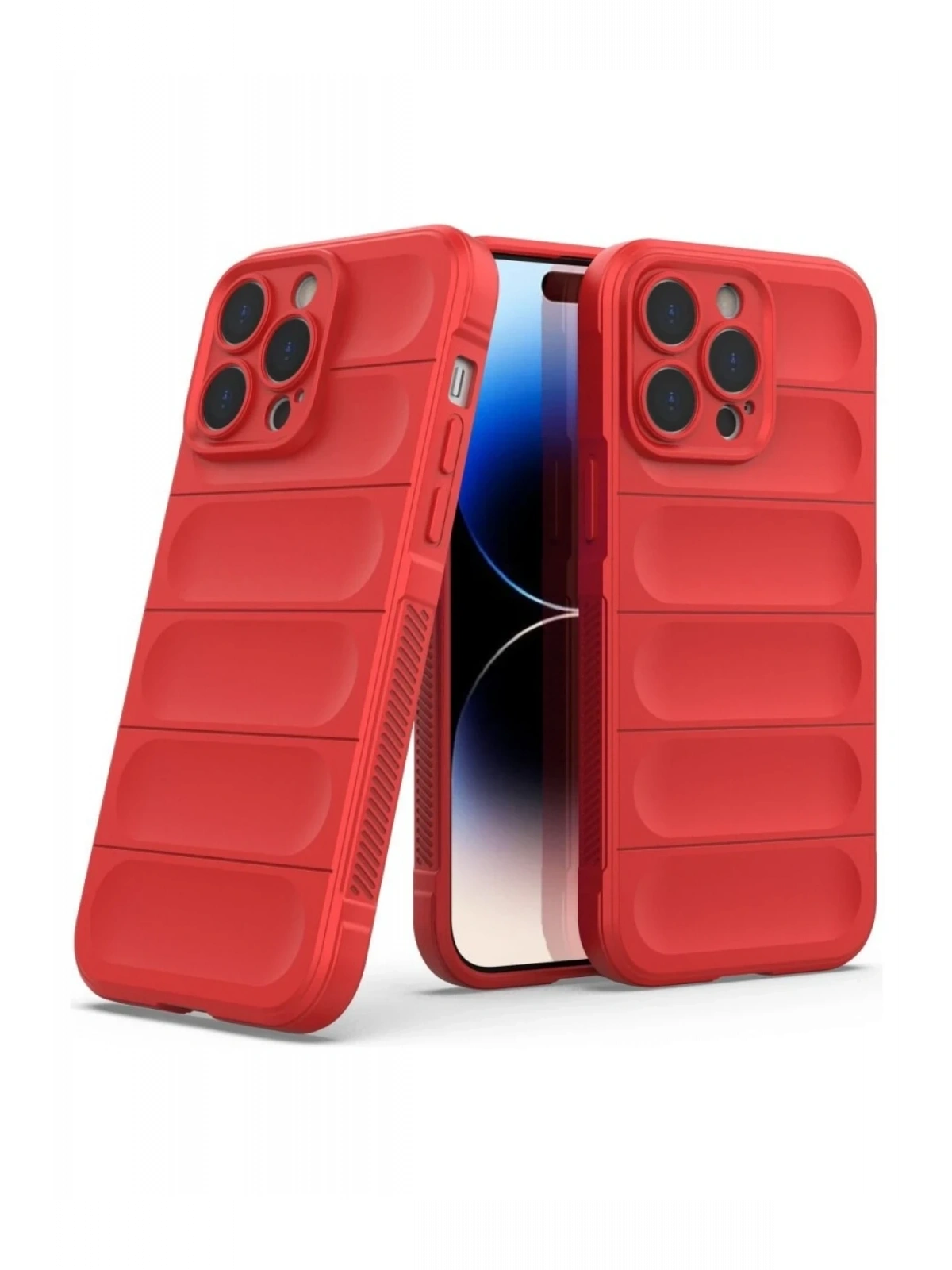 Newface Apple iPhone 16 Pro Max Kılıf Optimum Silikon - Kırmızı
