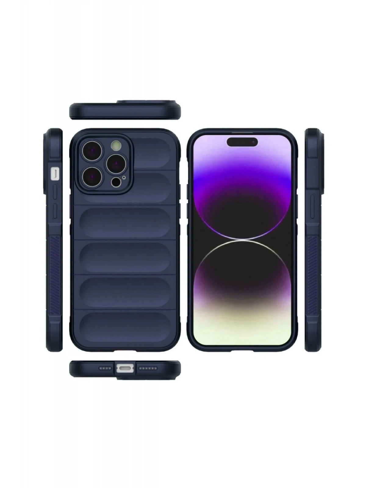 Newface Apple iPhone 16 Pro Max Kılıf Optimum Silikon - Lacivert