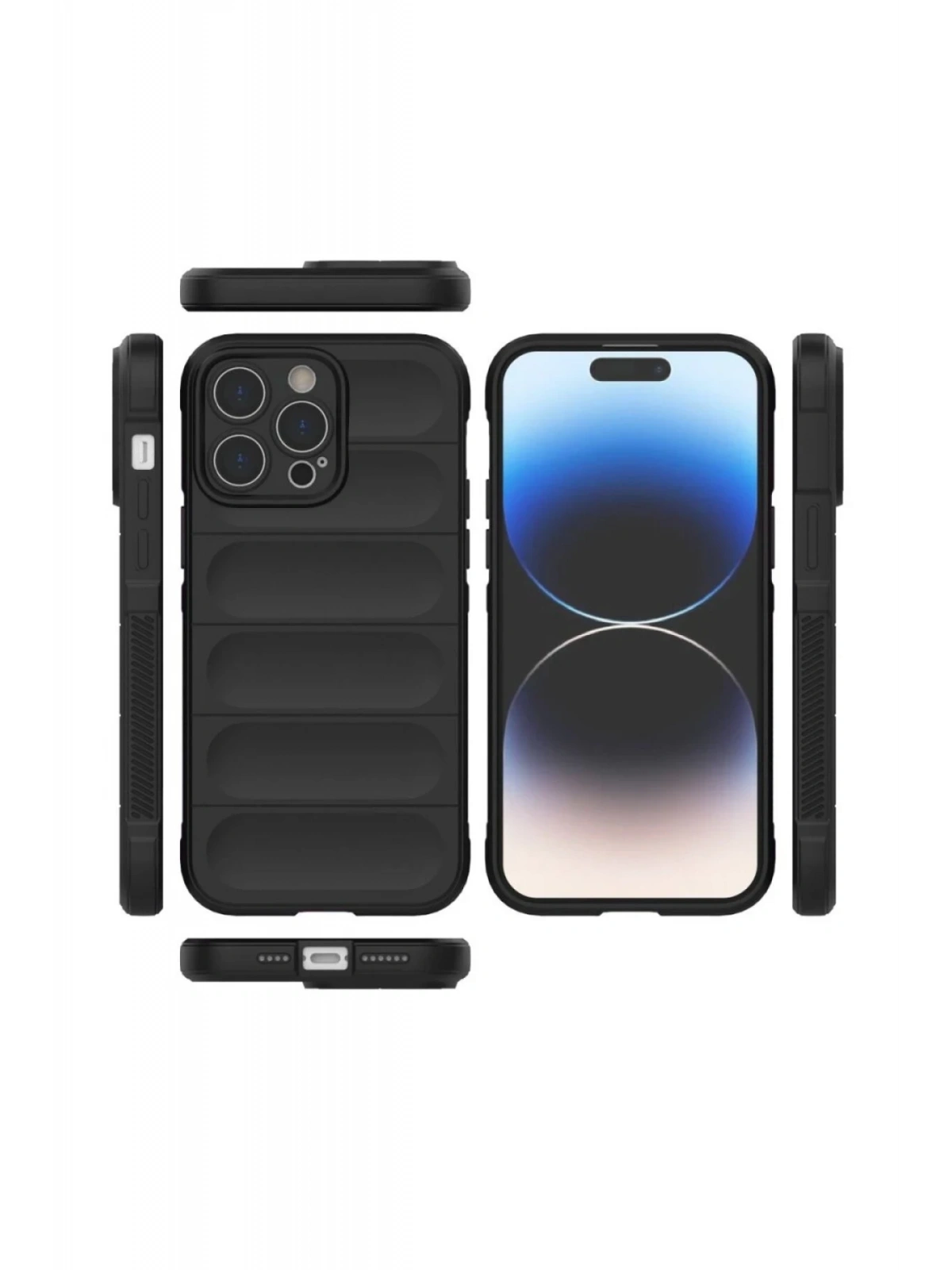 Newface Apple iPhone 16 Pro Max Kılıf Optimum Silikon - Siyah