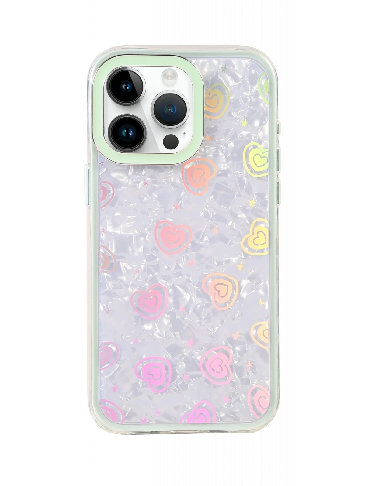 Newface Apple iPhone 16 Pro Max Lumi Desenli Kapak - Yeşil