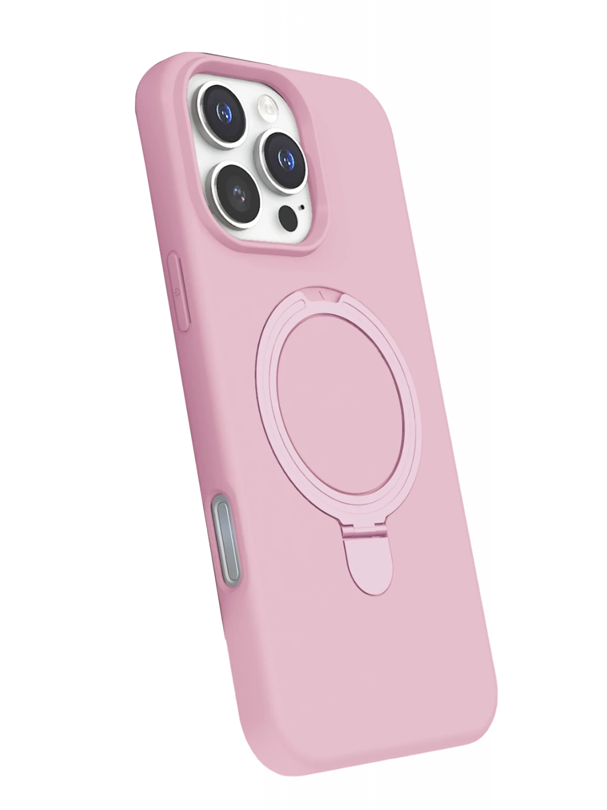 Newface Apple iPhone 16 Pro Max Regal Magsafe Standlı Kapak - Açık Pembe