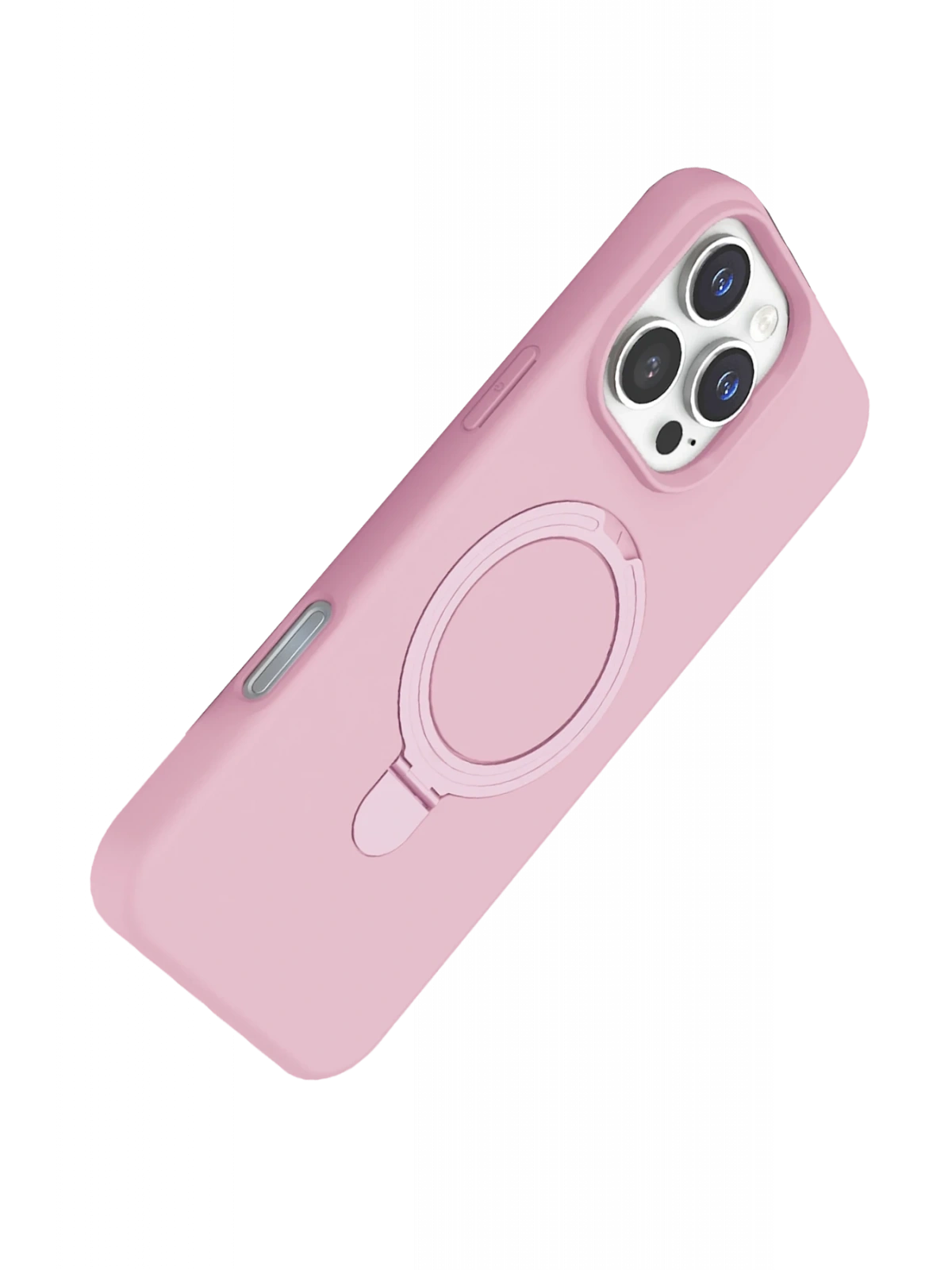 Newface Apple iPhone 16 Pro Max Regal Magsafe Standlı Kapak - Açık Pembe