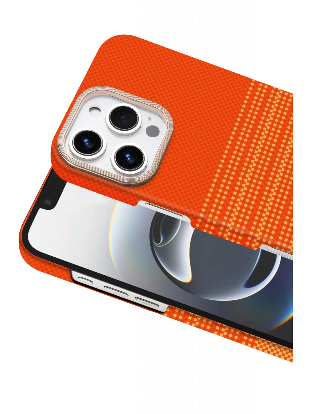 Newface Apple iPhone 16 Pro Vega Magsafe Kapak - Turuncu