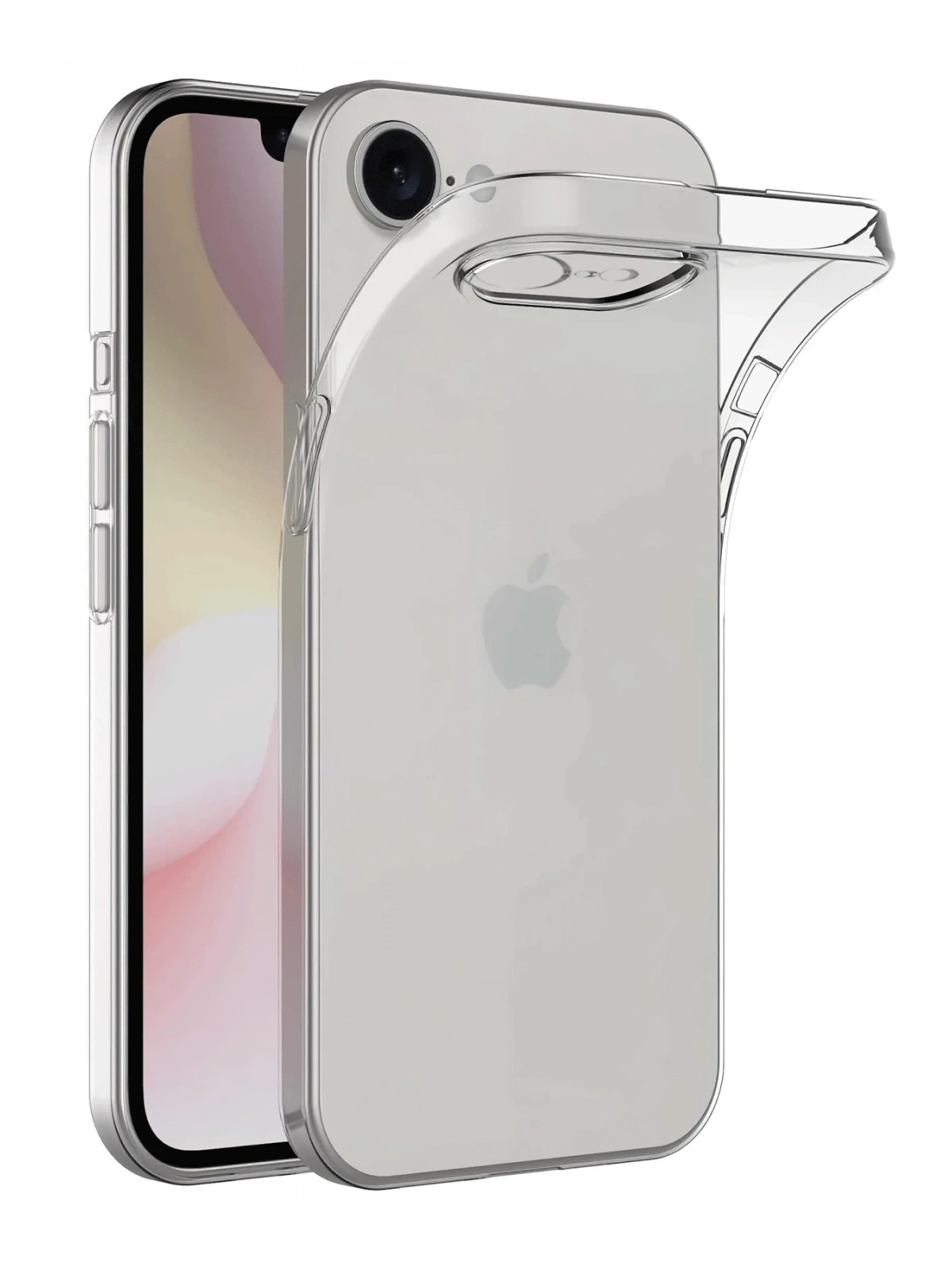 Newface Apple iPhone 16E Kılıf Lüx Şeffaf Silikon