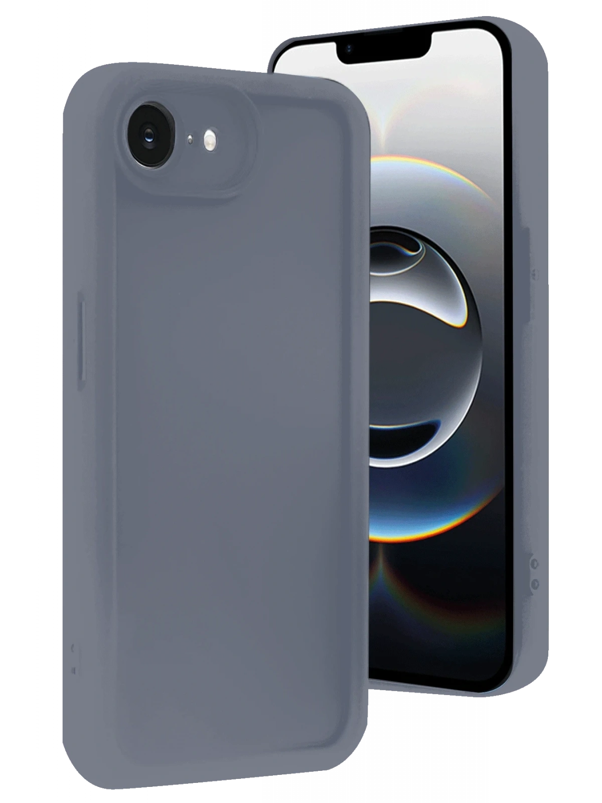 Newface Apple iPhone 16E Kılıf Viera Silikon - Gri