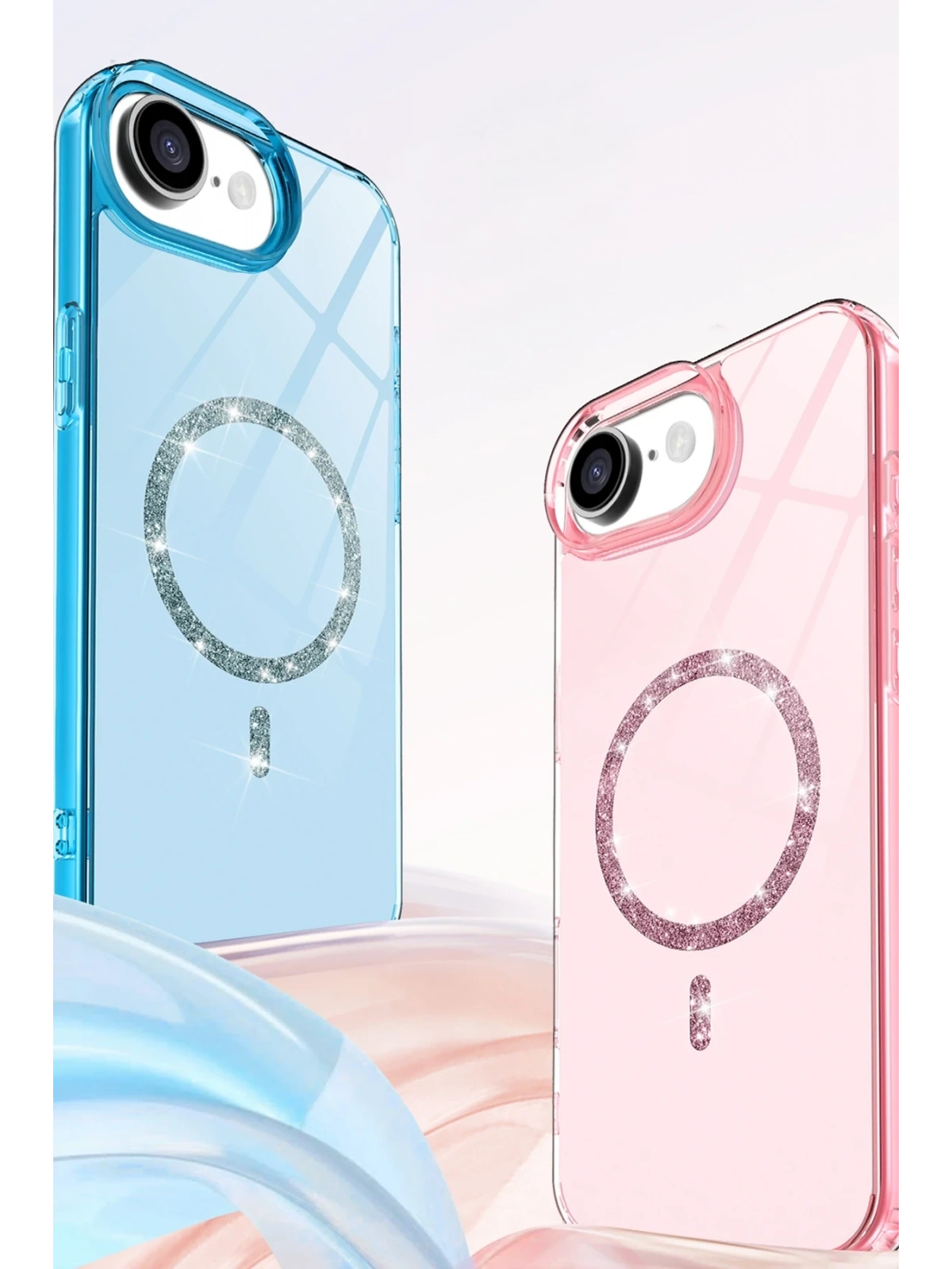 Newface Apple iPhone 16E Live Diamond Magsafe Kapak - Sarı