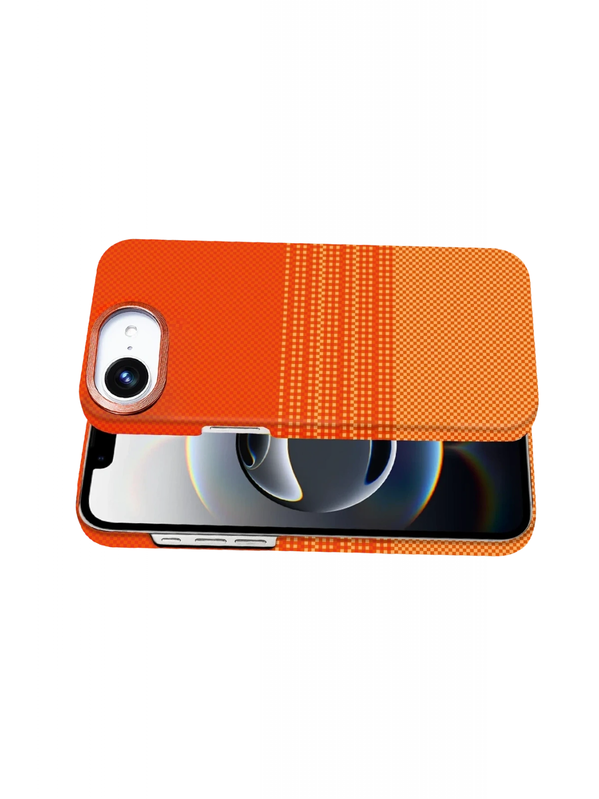 Newface Apple iPhone 16E Vega Magsafe Kapak - Turuncu
