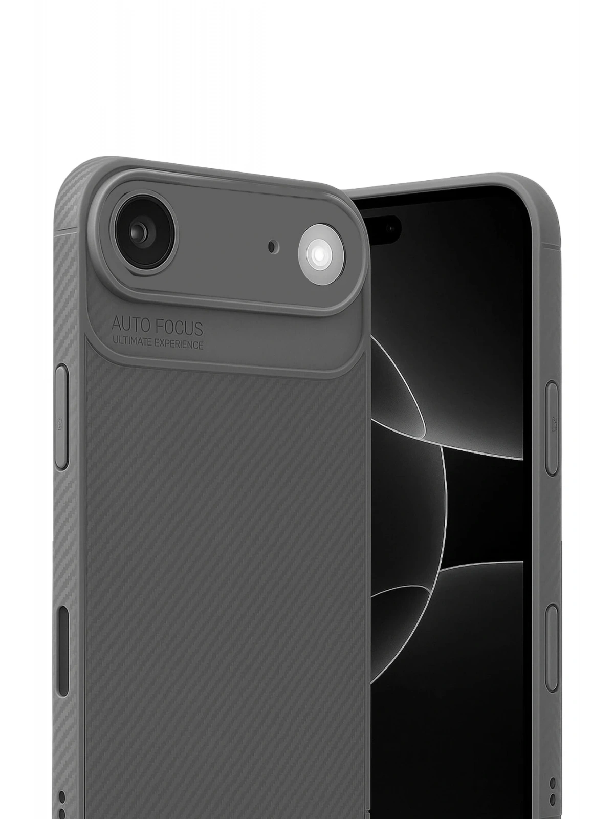 Newface Apple iPhone 17 Air Auto Focus Karbon Kapak - Gri