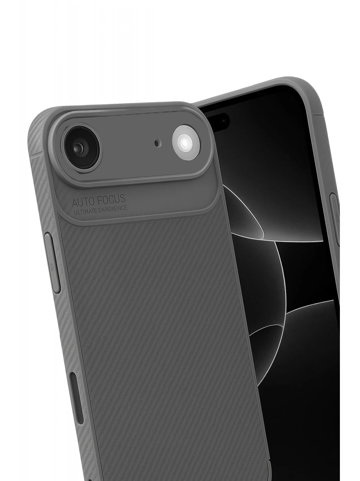 Newface Apple iPhone 17 Air Auto Focus Karbon Kapak - Gri