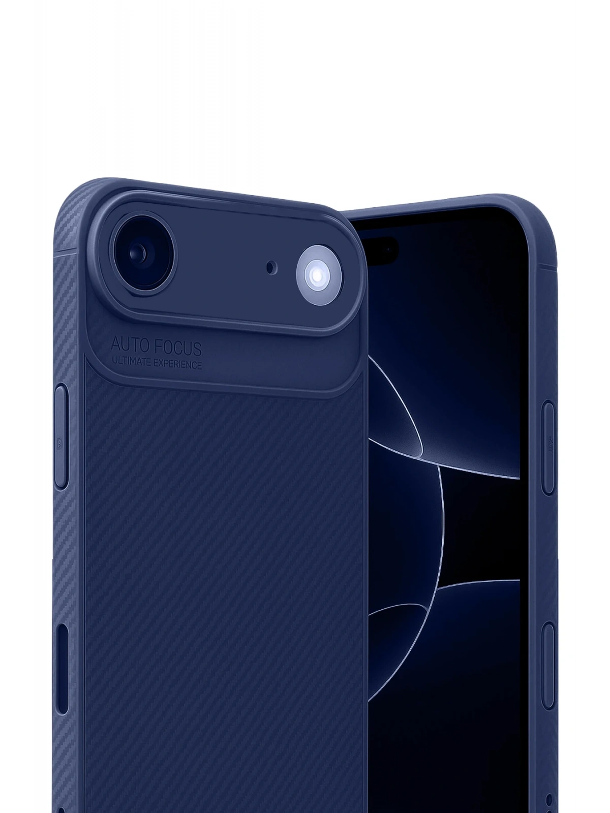 Newface Apple iPhone 17 Air Auto Focus Karbon Kapak - Lacivert