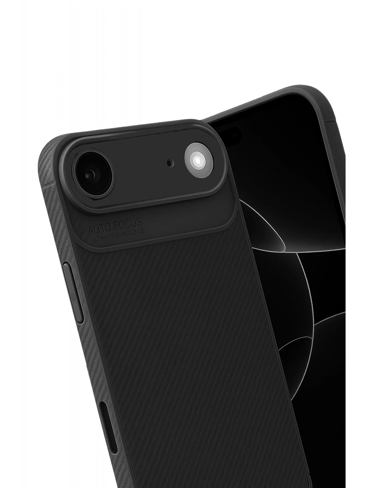 Newface Apple iPhone 17 Air Auto Focus Karbon Kapak - Siyah