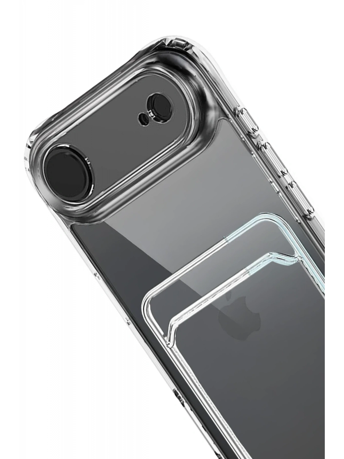 Newface Apple iPhone 17 Air Kart Şeffaf Silikon - Şeffaf