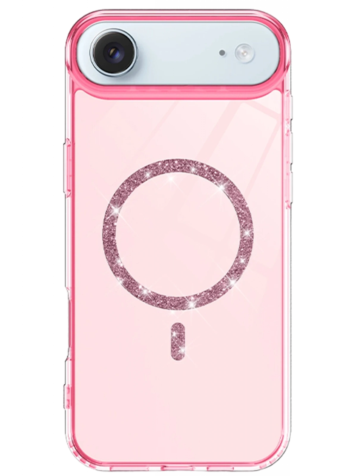 Newface Apple iPhone 17 Air Live Diamond Magsafe Kapak - Pembe