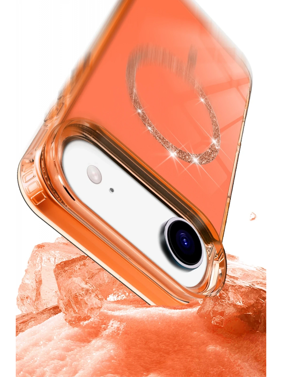 Newface Apple iPhone 17 Air Live Diamond Magsafe Kapak - Şeffaf