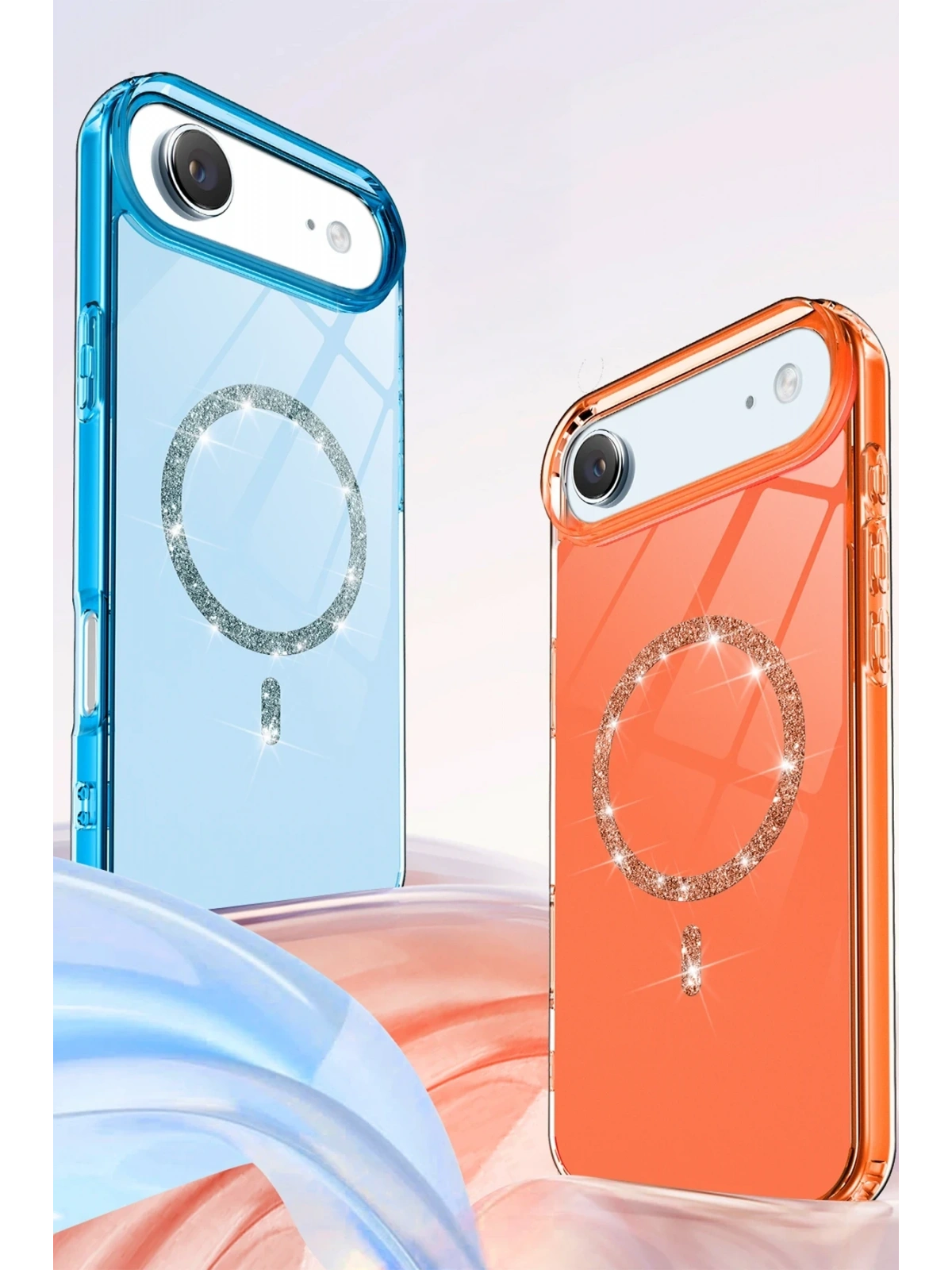 Newface Apple iPhone 17 Air Live Diamond Magsafe Kapak - Şeffaf