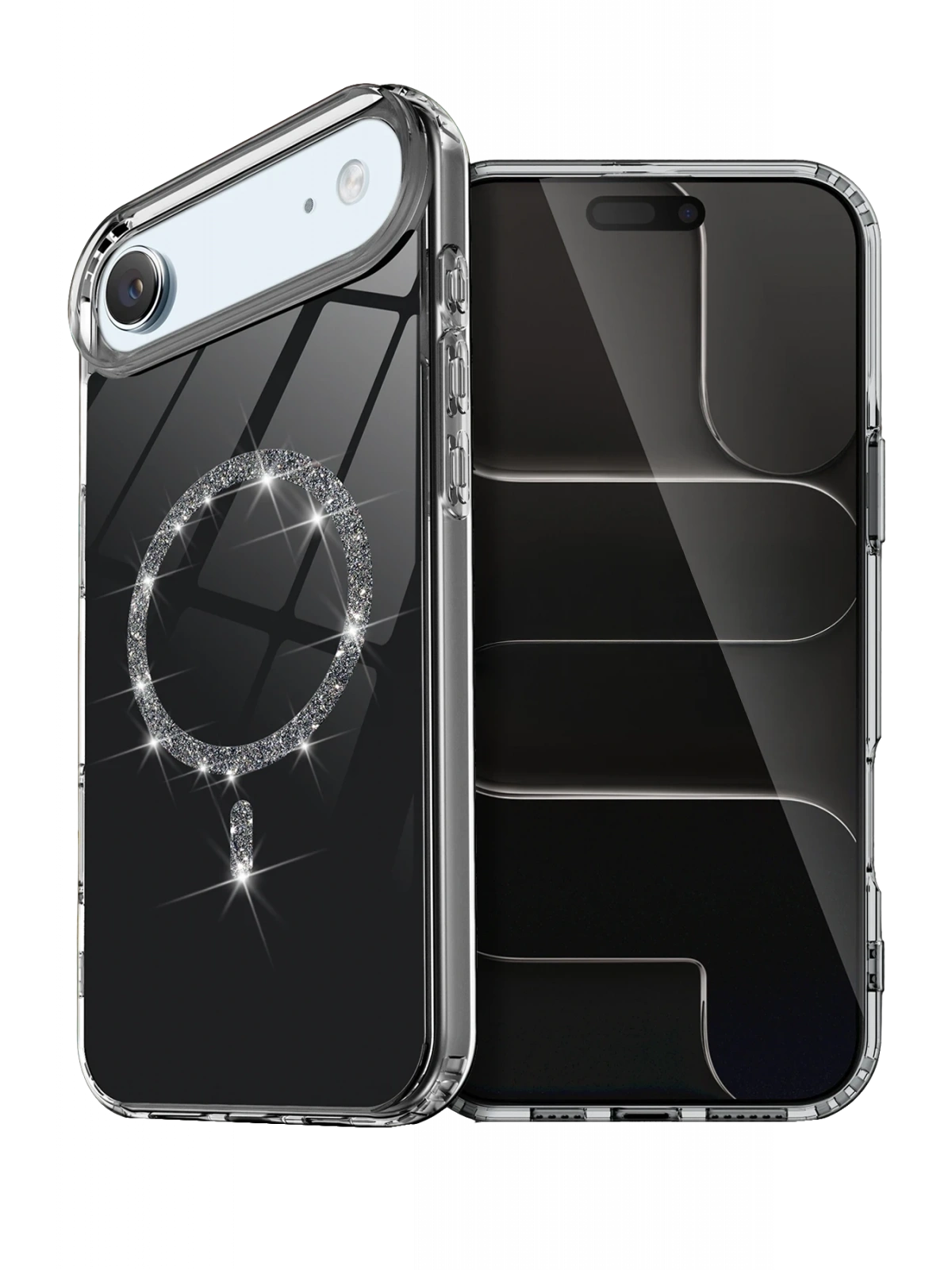Newface Apple iPhone 17 Air Live Diamond Magsafe Kapak - Siyah