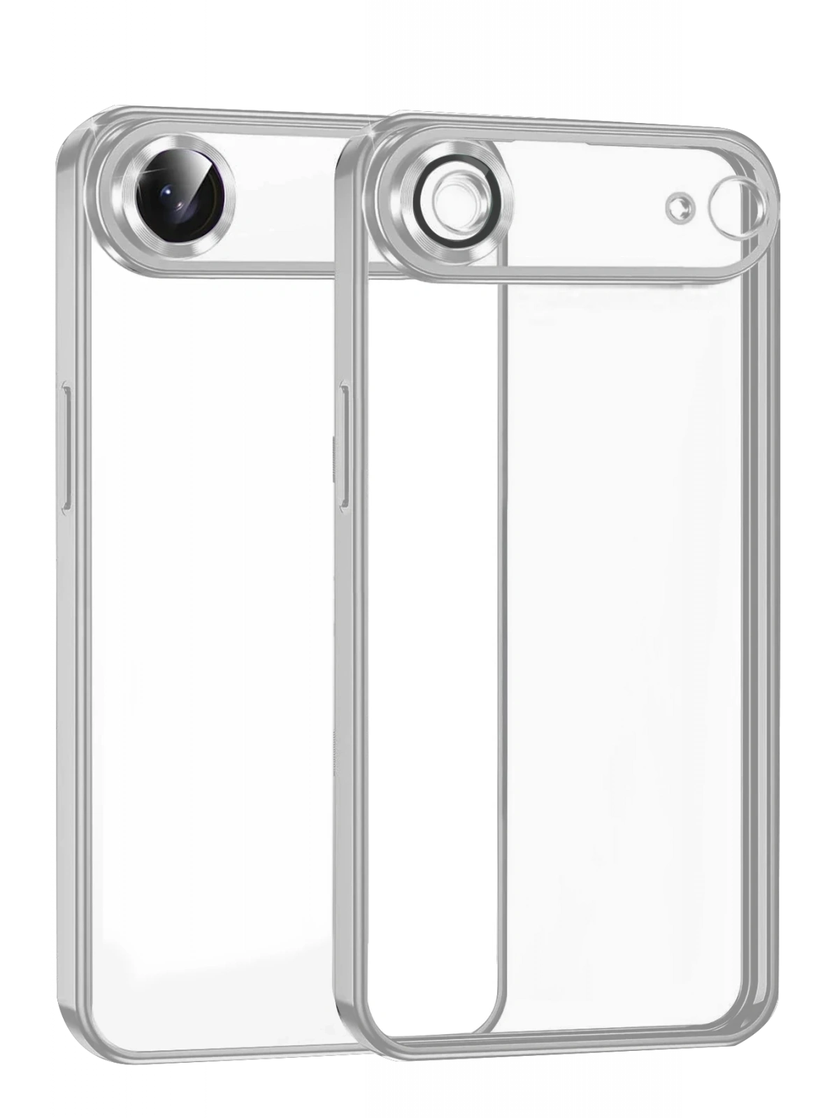 Newface Apple iPhone 17 Air Razer Lensli Silikon - Gümüş
