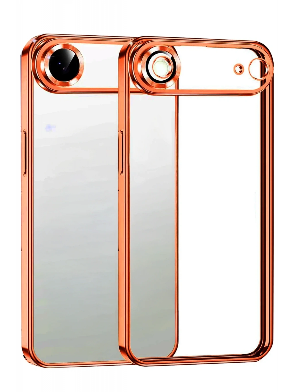 Newface Apple iPhone 17 Air Razer Lensli Silikon - Turuncu