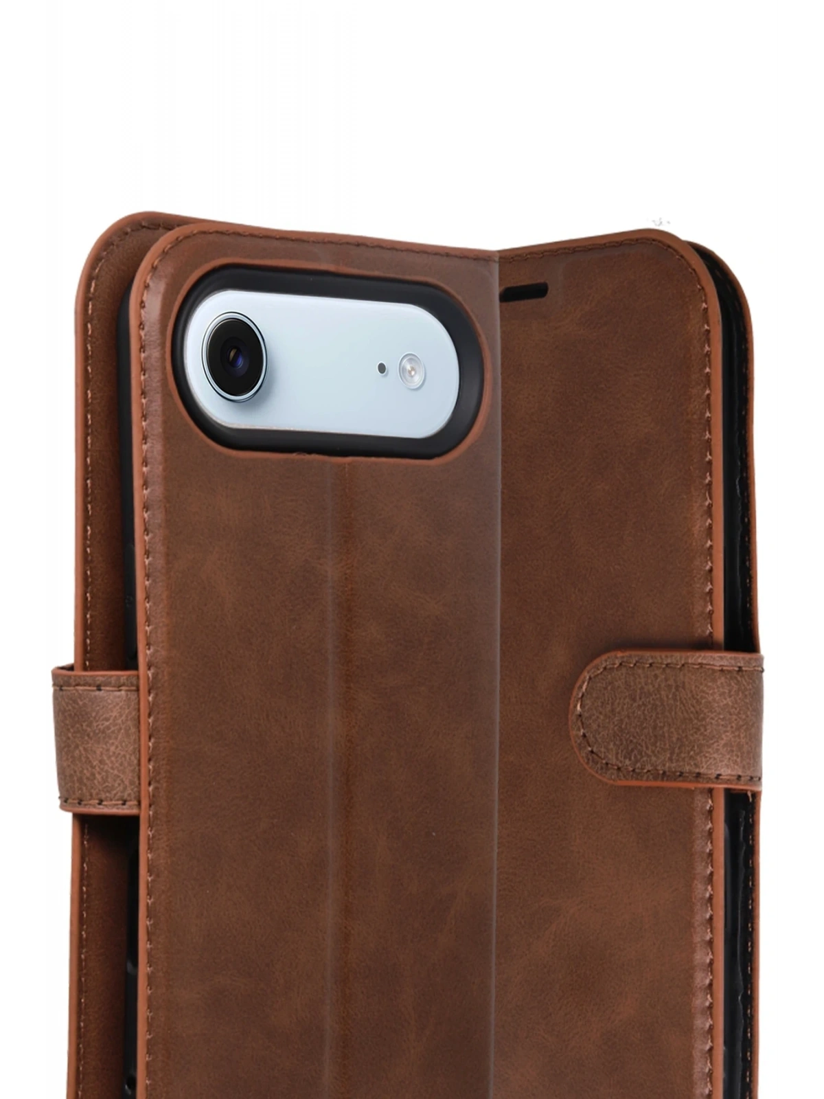 Newface Apple iPhone 17 Air Trend S Plus Kapaklı Kılıf - Taba