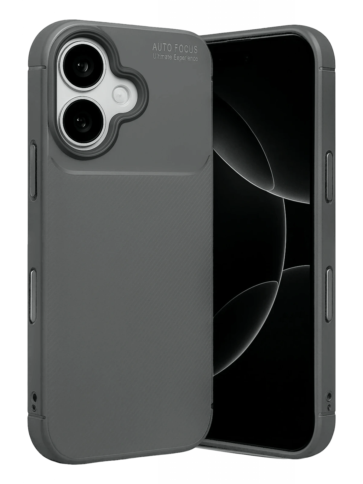 Newface Apple iPhone 17 Auto Focus Karbon Kapak - Gri