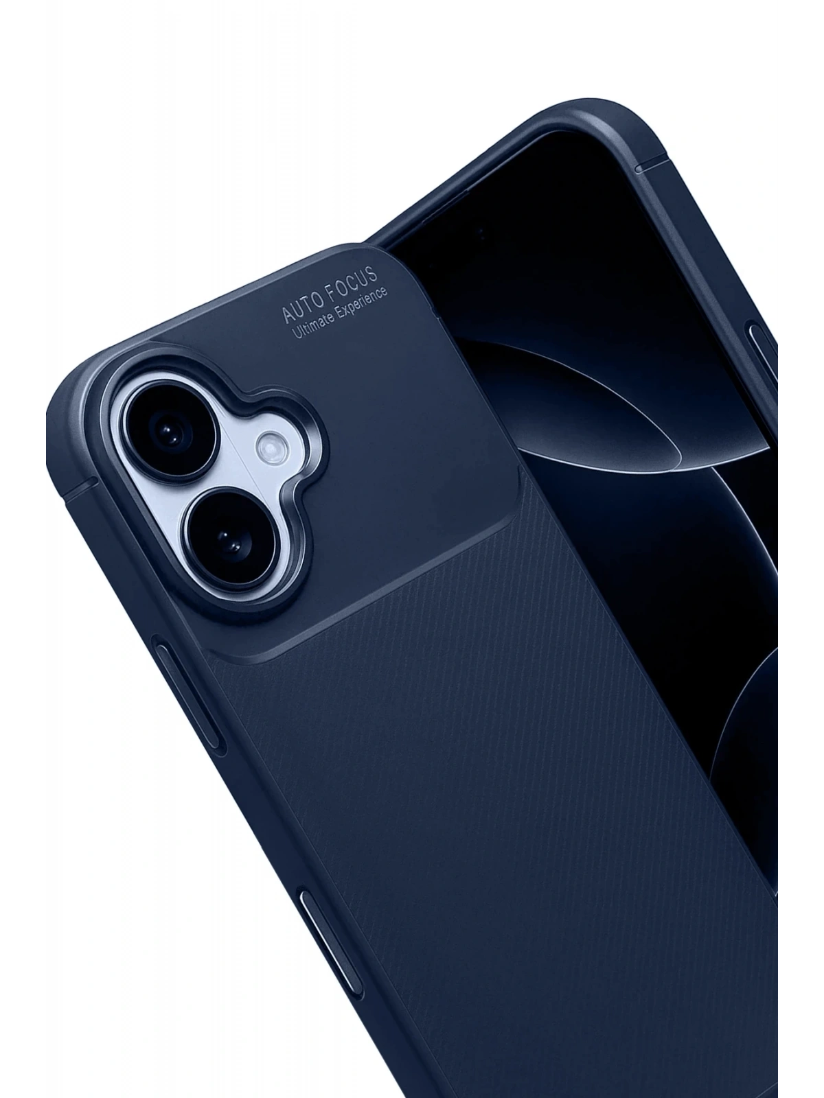 Newface Apple iPhone 17 Auto Focus Karbon Kapak - Lacivert