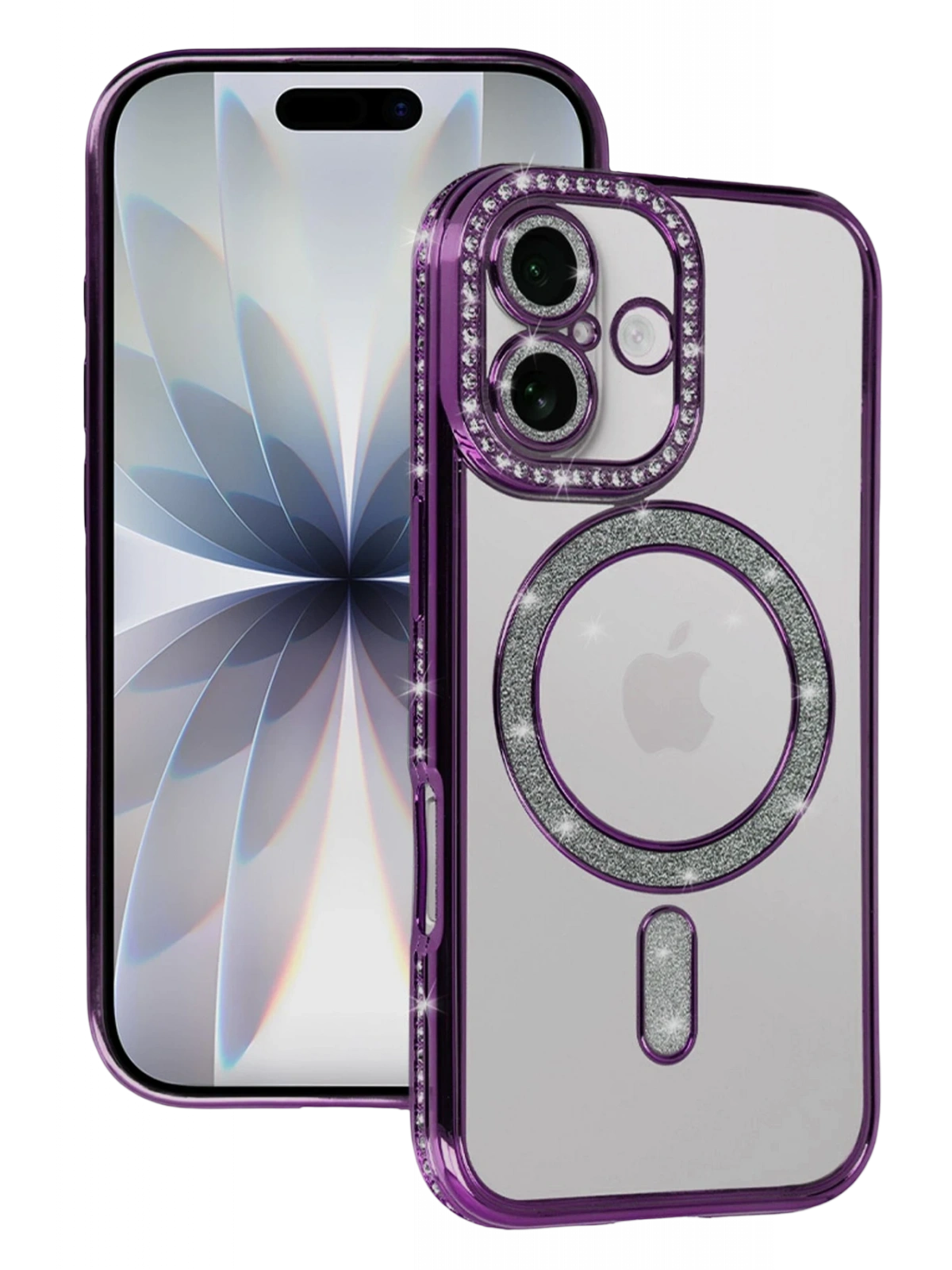 Newface Apple iPhone 17 Joke Simli Magneticsafe Kılıf - Derin Mor